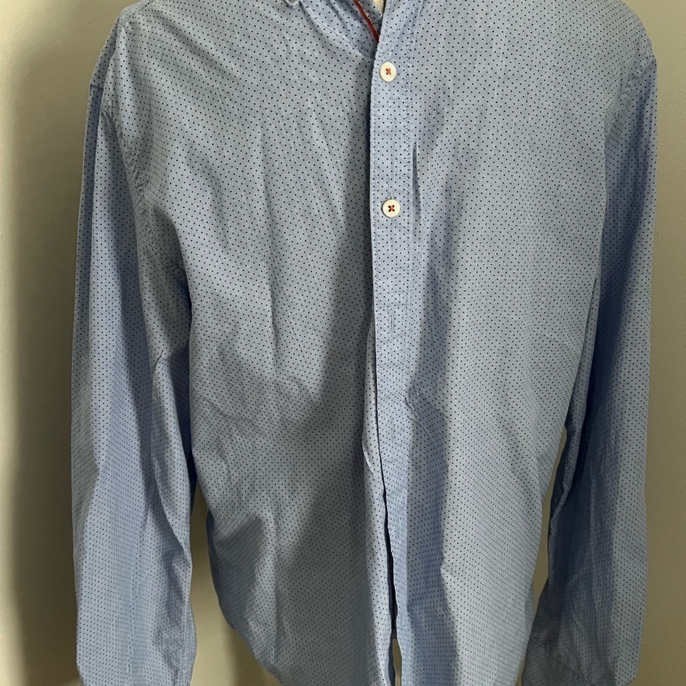 Denim & Flowers Slim Fit Shirt Size Large